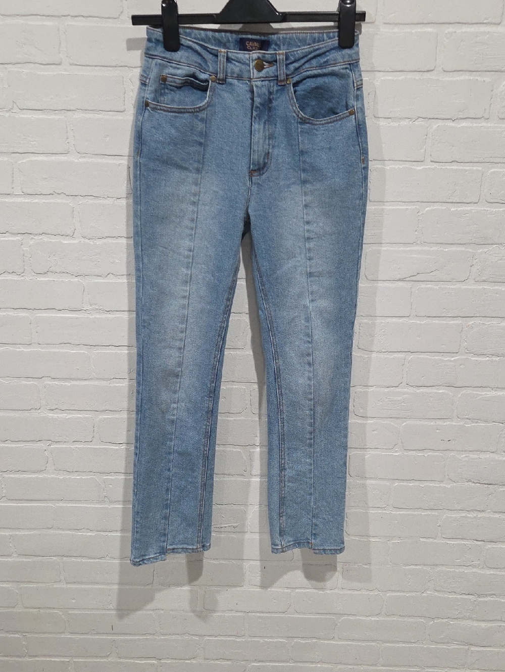 Cavalli Class Light Blue Straight Leg Jeans